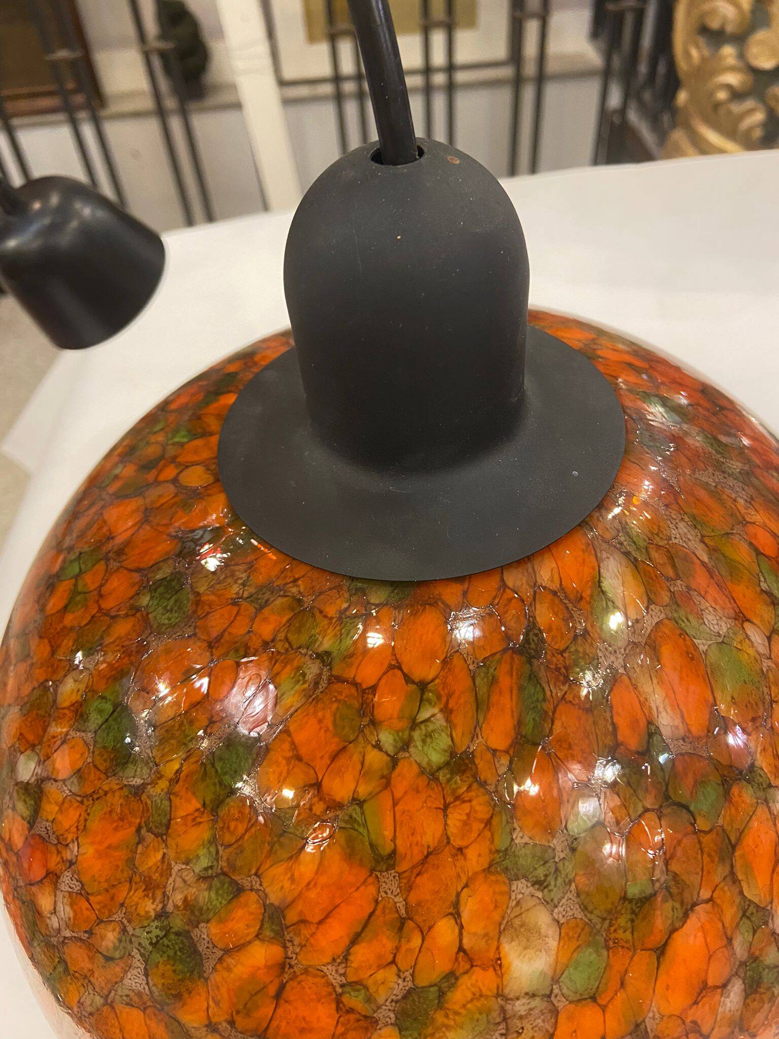 Lampara by Vidrio Millefiori, Peill & Putzler, Mid-century, Naranja, 70's –