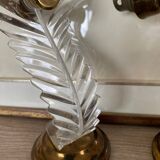 Pair of 1960s brass wall lights