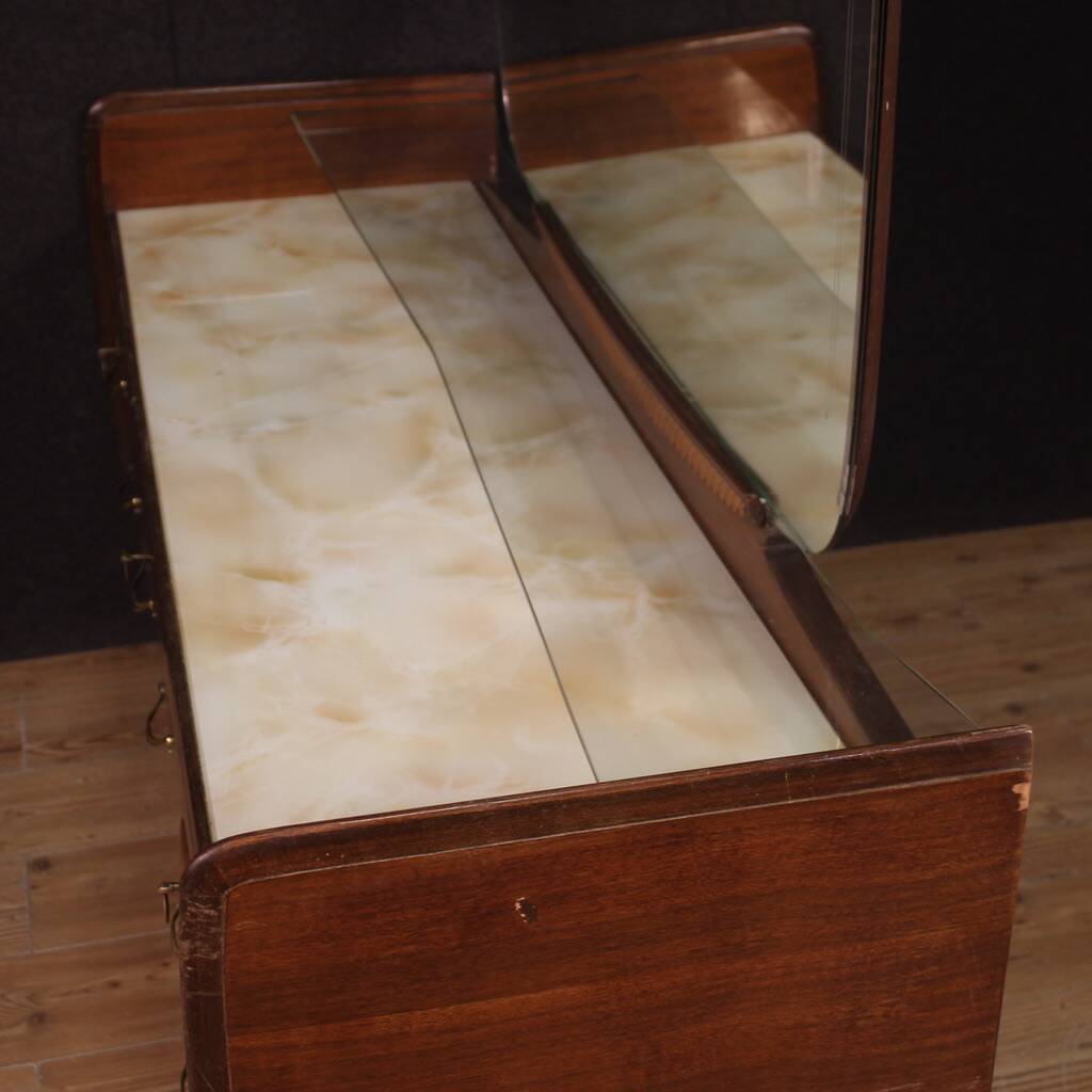 Italian chest of drawers with mirror from 50s