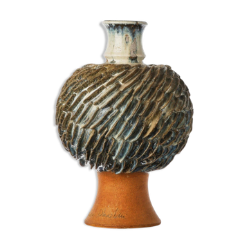 Large modern Scandinavian vase in ceramic / stoneware by Josef Simon, Sweden, 1960s.