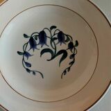Hollow plates series of six earthenware from Longchamp décor Simone
