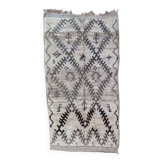 Tapis Marocain Talsint blanc - 177 x 340 cm