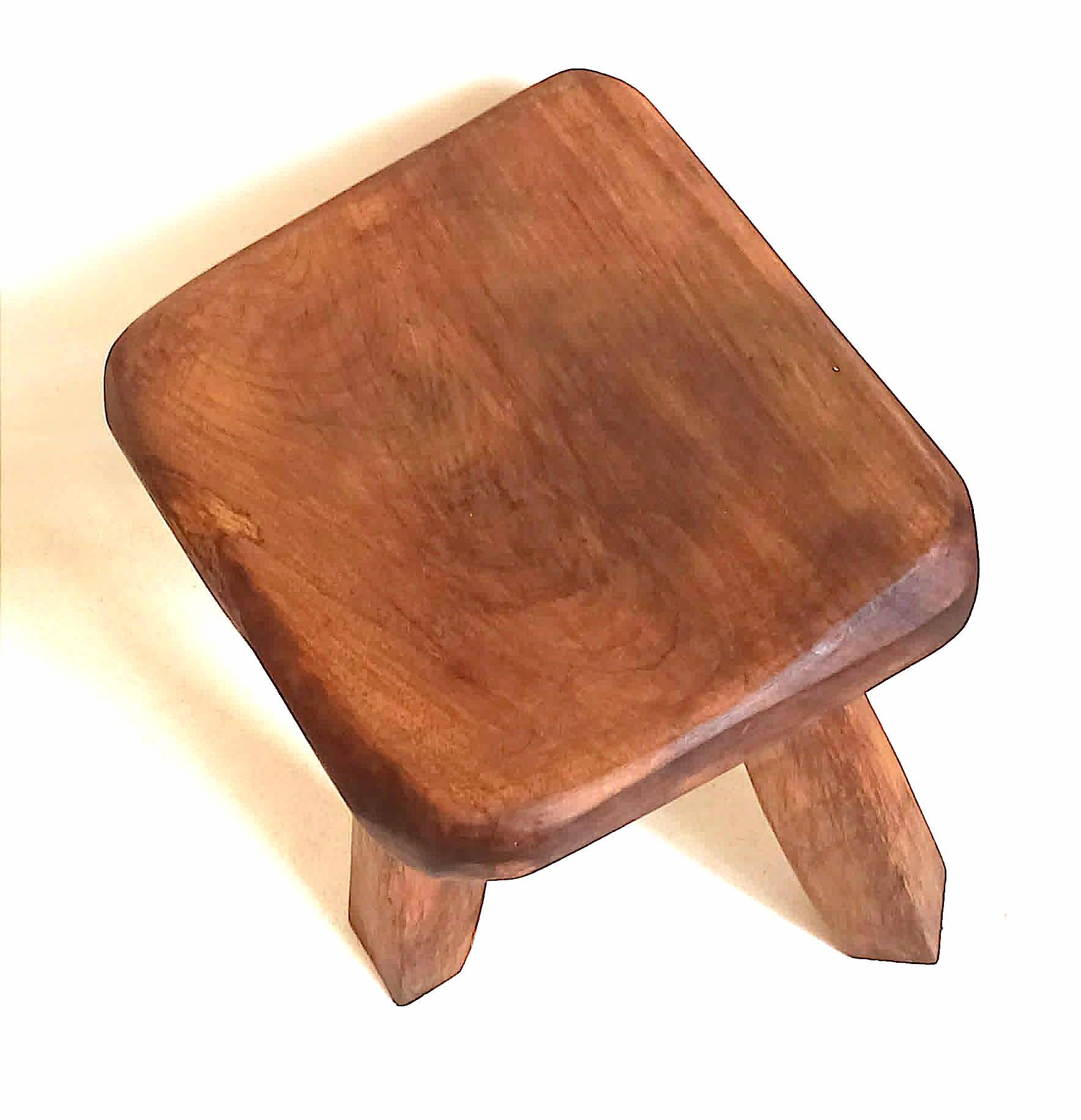 Brutalist tripod stool from the 1960s.