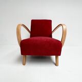 Renovated Jindrich Halabala armchair, 1950s