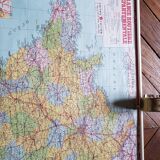 Affiche plastifiée France routière départementale