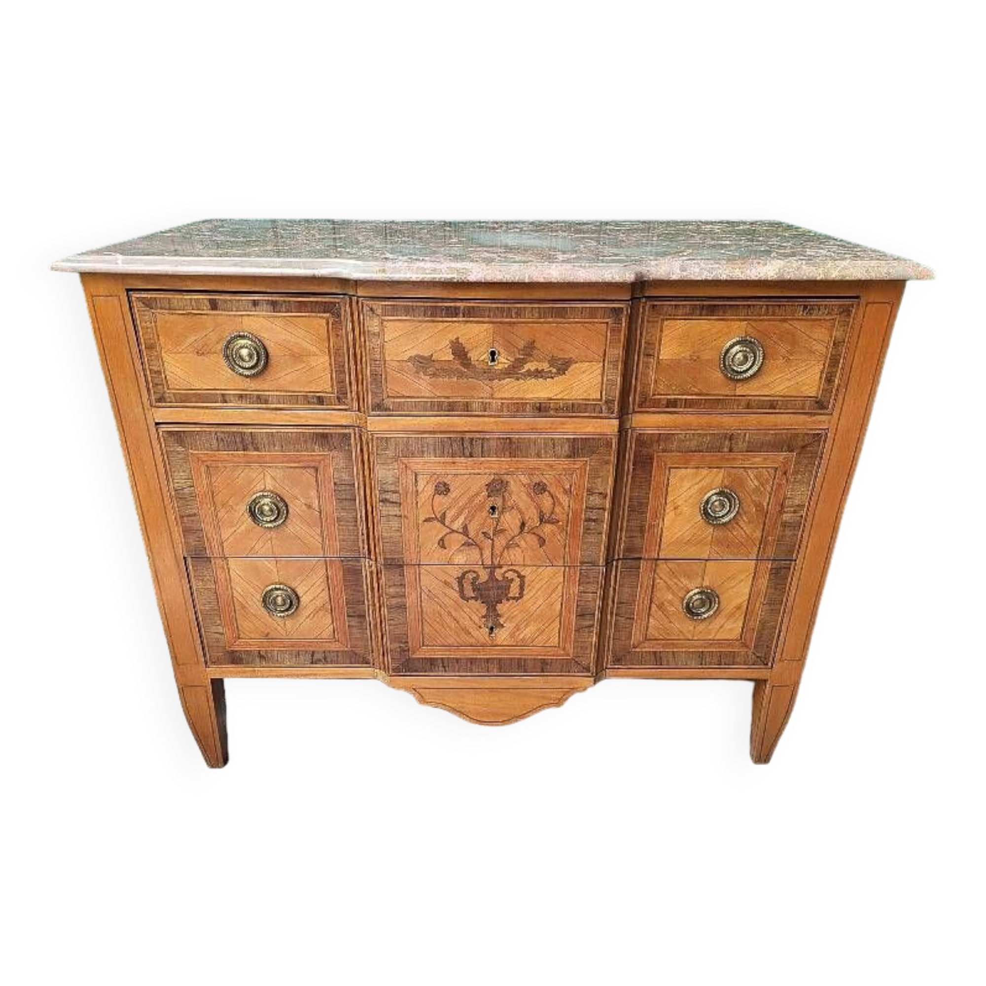LOUIS XVI STYLE MARQUETRY 3-DRAWER CHEST