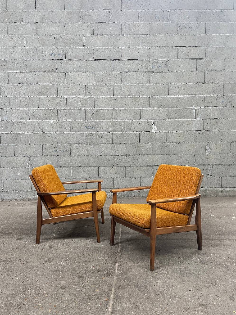 Saffron armchair pair