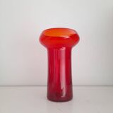 Scandinavian blown glass saucer vase