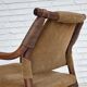 1970s, Danish coffee armchairs with table, rattan, nubuck fabric.