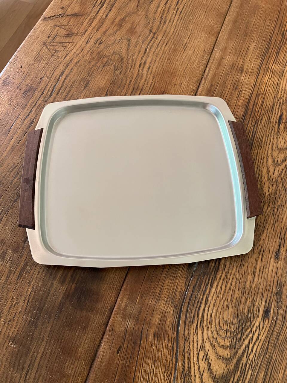 Vintage stainless steel tray Made in Hong Kong