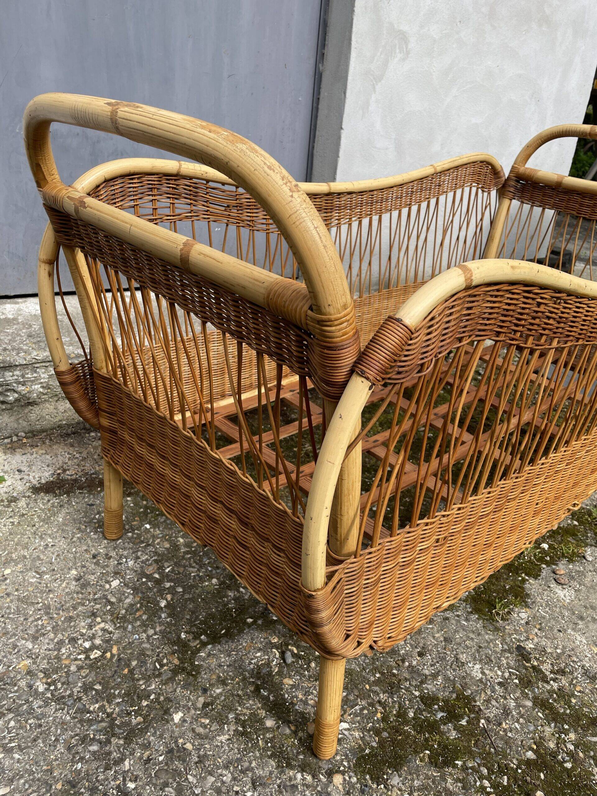 Rattan children's bed