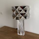 Kinetic lamp. 1980. Plexiglas and chrome-plated stainless steel.
