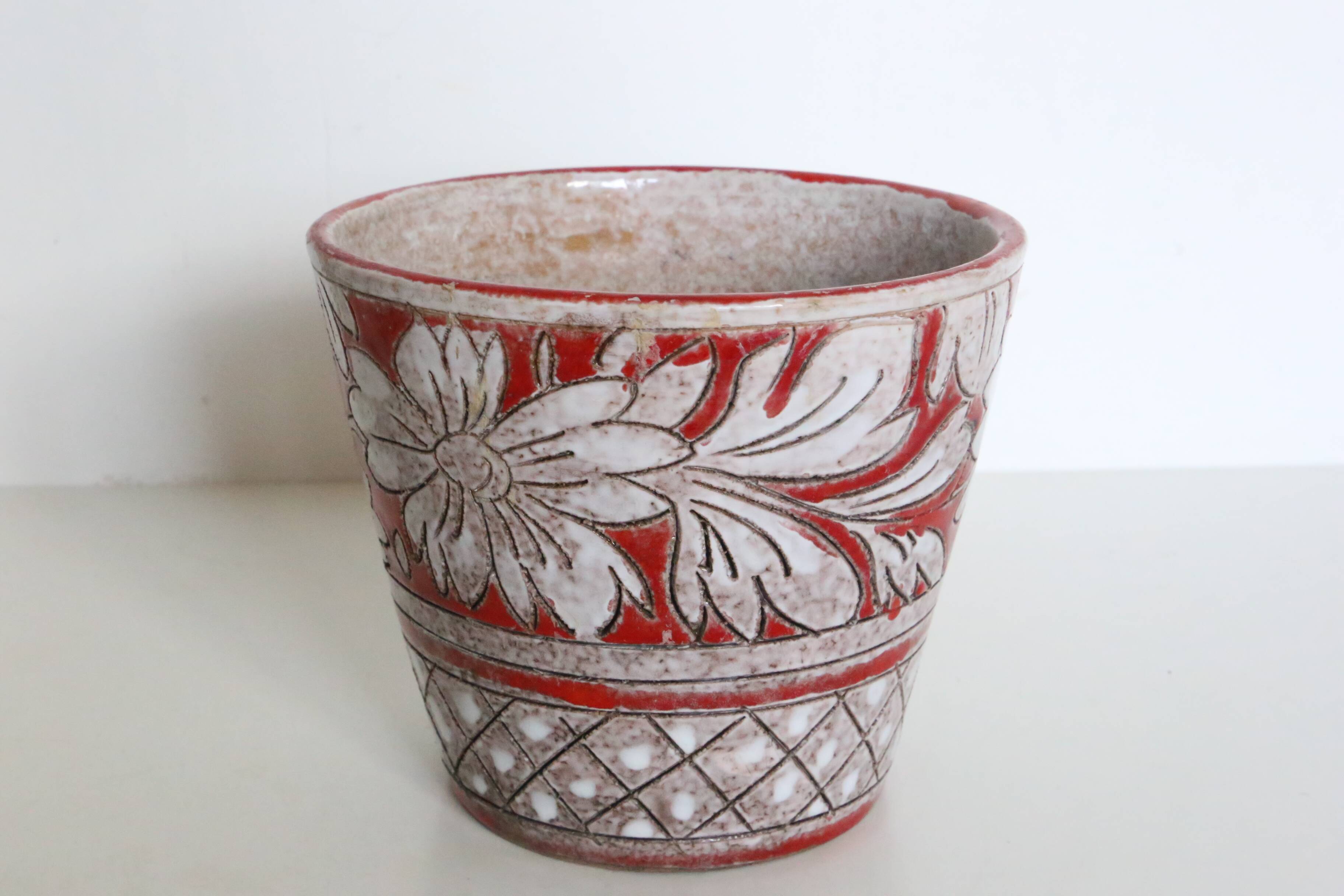 Italian ceramic planter by Fratelli Fanciullacci, circa 1950/60