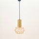 Mid-Century Modern Amber Bubble Glass Ceiling Light by Helena Tynell for Limburg, Germany, 1970s