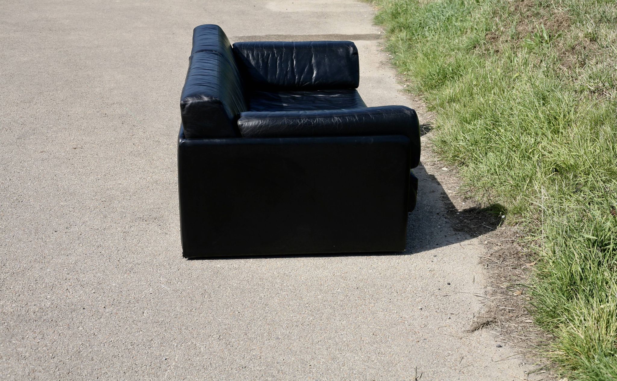 Canapé De Sede DS-76, cuir noir, modulable, Suisse, années 70
