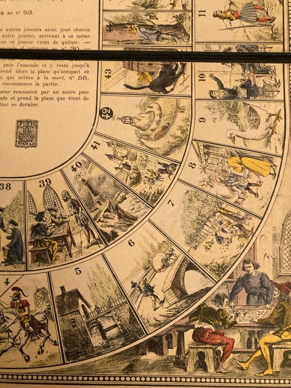 Ancien jeu de l’oie renouvelé des grecs