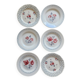 Digoin mismatched retro dinner plates