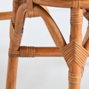 Pair of Italian high chairs in bamboo and rattan from the 1960s.