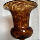 Vintage 1960s "tortoiseshell" blown glass vase