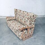High Wing Back 3-Seater Sofa, 1900s
