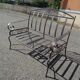Banc de jardin en fer forgé