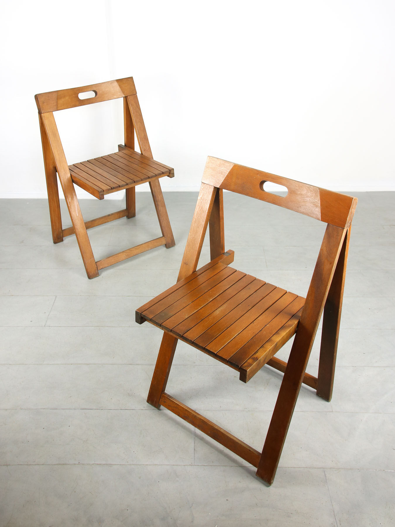 Vintage trieste folding chairs