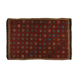 Anatolian handmade kilim rug 281 cm x 177 cm