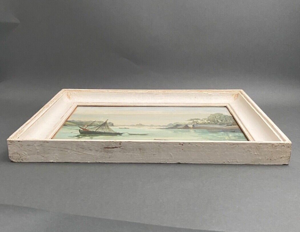 Watercolor on paper by andré mahuas vannes port de pêche 1949