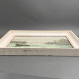 Watercolor on paper by andré mahuas vannes port de pêche 1949