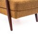Yellow vintage armchair in bouclé fabric, Denmark, 1960s. After restoration.
