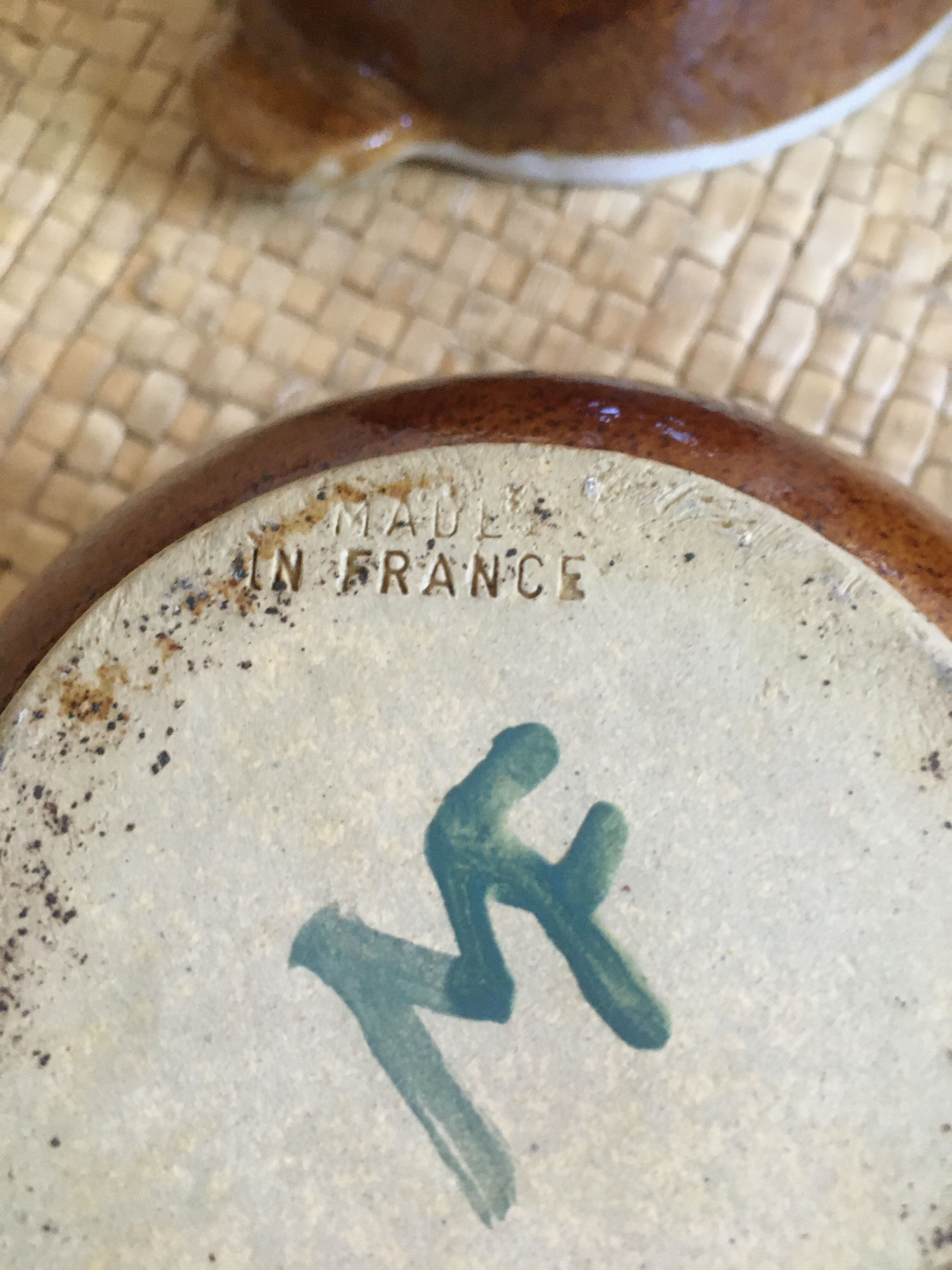 Series of 6 sandstone bowls