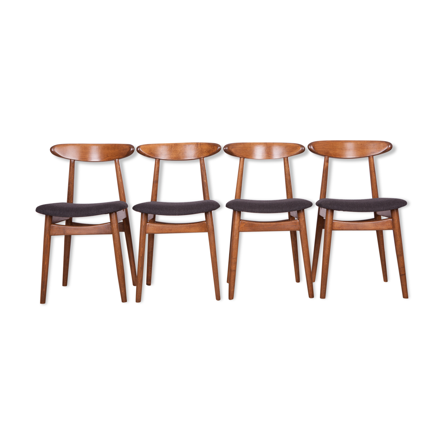 Dining Chairs by Rajmund Teofil Hałas, 1960s, Set of 4
