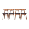 Dining Chairs by Rajmund Teofil Hałas, 1960s, Set of 4