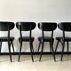 4 chairs Bistro Baumann vintage years 50