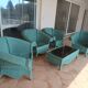 Large rattan lounge