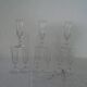 10 Louis Philippe flutes elegant old blown glasses bulled