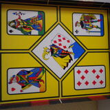 Old suitcase of board games, 7 games, - Rachez Paris -
