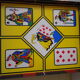 Old suitcase of board games, 7 games, - Rachez Paris -