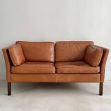 Vintage Danish Leather Sofa