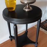 "Black steel" tea table, art deco 1920