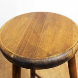 Solid wood bar stool