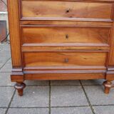 Semainier Napoléon III en noyer fin du 19e siècle