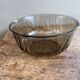 Set of 2 salad bowls vintage smoked glass Lever