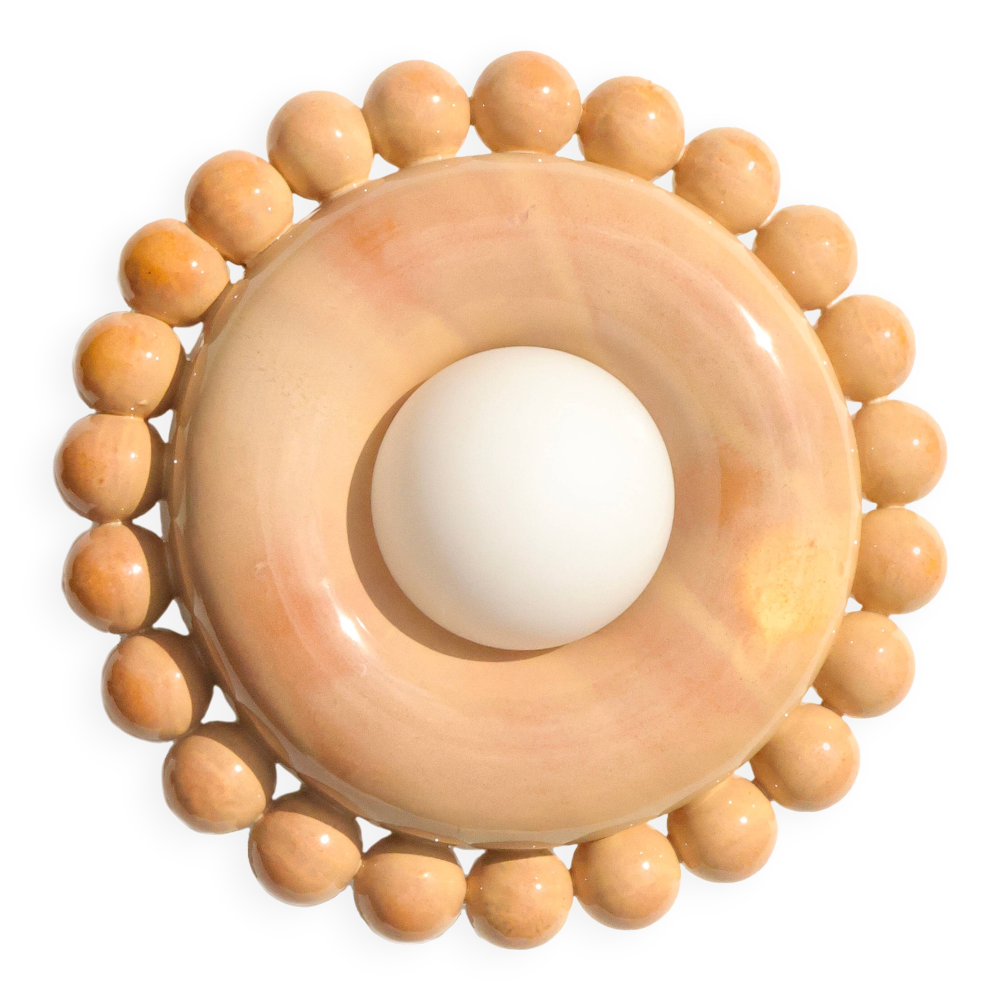 Luna Tall Amber Wall Lamp