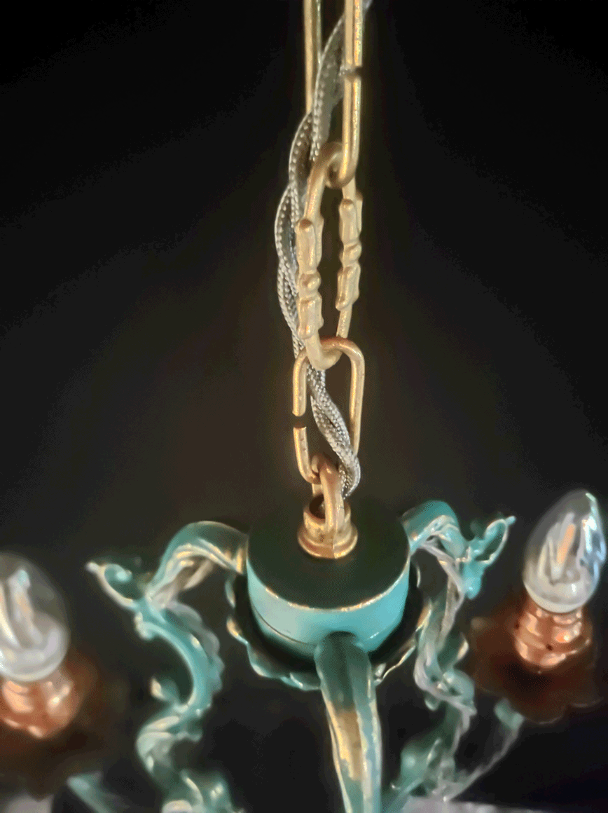 Vintage brass pendant lamp