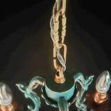 Vintage brass pendant lamp