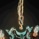 Vintage brass pendant lamp