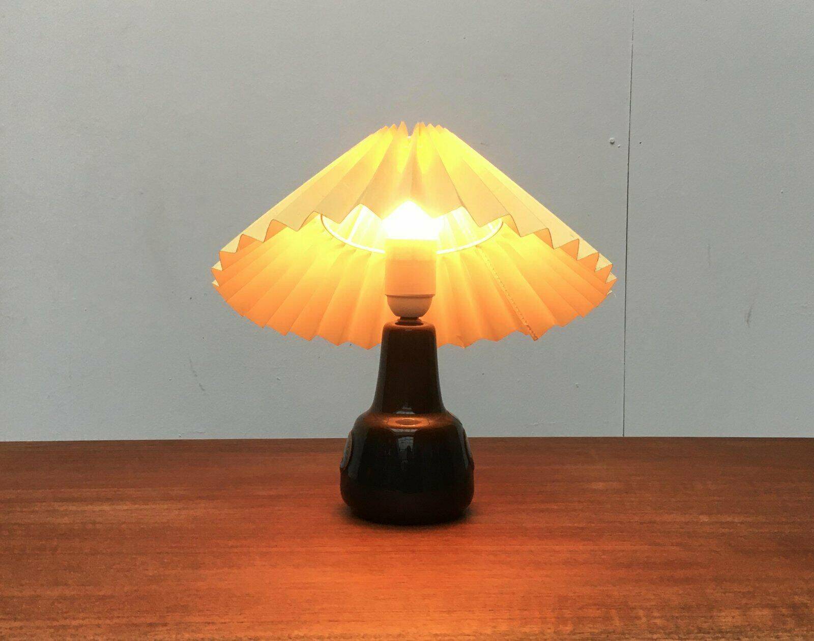 Mid-century Danish ceramic table lamp by Søholm.