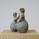 Sculpture "les danseuses"  en céramique des années 70