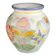 Vase faience motif printanier Fabrice Cudenec Quimper FAB